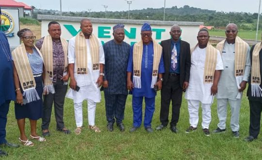 Are Progressive union with Prof. Kelvin Aduloju, Venite University Acting Vice Chancellor