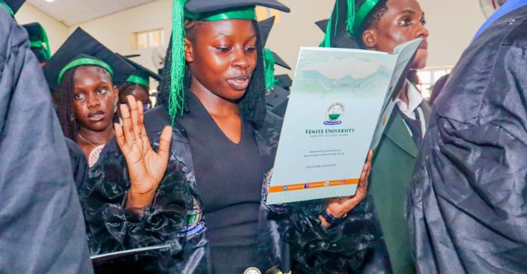 Venite University Matriculates 406 Students on Historic Third Ceremony