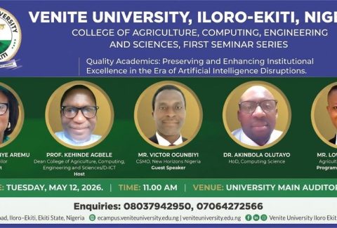 Venite University to Host AI, Academic Excellence Seminar on May 12, 2026